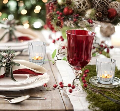 12pcs Clear Votive Candle Holders, Glass Candle Holders Bulk for Table Centerpiece, Tealight Candle Holders for Wedding, Birthday, Party, Home, Dinner Decor in Saudi Arabia