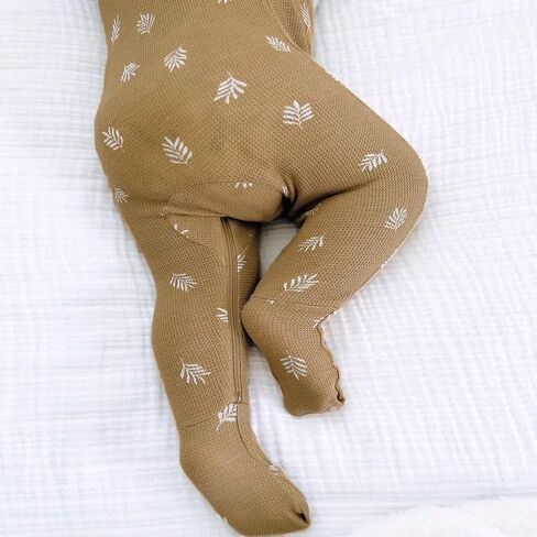 GUNAMUNA Unisex Newborn Baby Waffle Knit Pajama Onesie w/Diaper Zipper, Footless Romper Sleeper PJs for Newborns to Toddlers in Kuwait