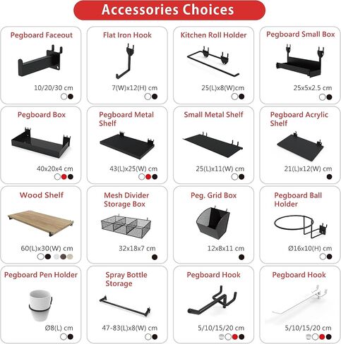 Swift Courser 10 Pack Heavy Duty Pegboard Hooks, Metal Peg Board Hooks, Pegboard Rack Accessories for Hanging Stationery, Keys, Tools, Fit 1" Peg Board (Chrome Plated - 10 Packs, 2" (5cm)) in Saudi Arabia