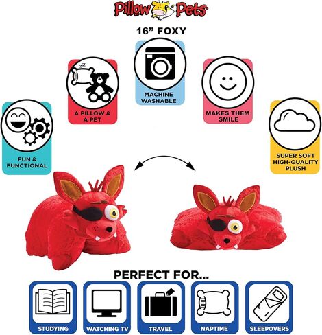 وسادة الحيوانات الأليفة فايف نايتس ات فريديز - فوكسي، حيوانات محشوة، 40.64 سم in Kuwait