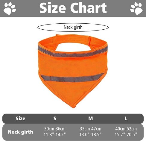 Dog Bandana, Reflective Dogs Towel Bib Adjustable High Visibility Pet Scarf Gifts for Dog Camping Hunting Travel Walking in Saudi Arabia