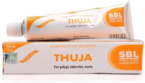 BlushDreams SBL Thuja Ointment for Dryness, skin infections and erruptions 25g Tube in Saudi Arabia