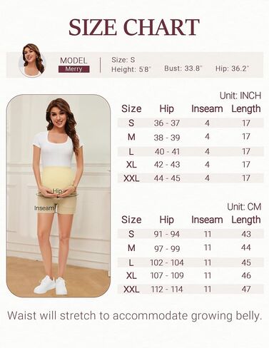 AMPOSH Women's Maternity Casual Cargo Shorts with Pockets Stretchy Summer Wear Pregnancy Clothes in Saudi Arabia