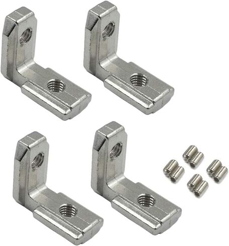 4 قطعة T فتحة L-شكل الداخلية داخل الزاوية موصل قوس مشترك لسلسلة 4040 ملف بنتوء من الألمنيوم in Kuwait