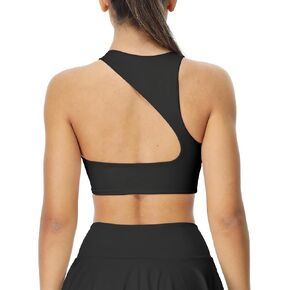 icyzone Women's Workout Sports Bras - Padded Fitness Bra Yoga Crop Tank Top Medium Impact