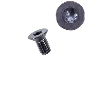[25PCS] 8-32 Machine Screws - (Flat Head) - (0.4375in. Length) - (Torx Drive) - (Black Oxide Coated) - for Kydex Holster Making, Upholstery Binding, Tactical Gear