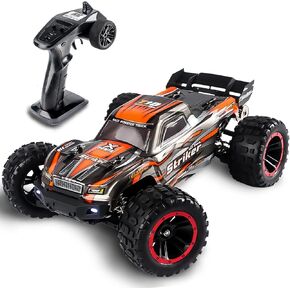Fast Remote Control Car,1:16 Hobby Rc Cars 37MPH, 4x4 RTR Rc Truck, High Speed All Terrain 2.4Ghz Electric Hobby Grade Rc Cars, 4WD Off Road Monster Truck for Adults with Headlights Black