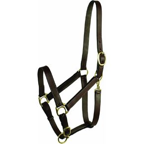 Gatsby Adj Turnout Leather Halter No Snap