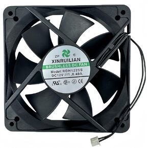 لمروحة RDH1225S XINRUILIAN BRUSHLESS DC Fan، 12V 0.40A 120x120x25mm 2-Wire Chassis Cooling Fan