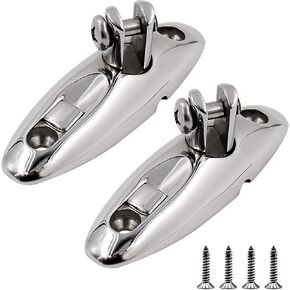 SHENGHUISS Quick Release Bimini Top Swivel Hinge 316 Stainless Steel Deck Side Mount Marine Hardware with Screws