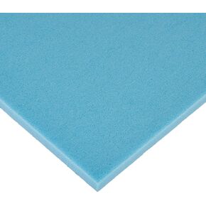 Econoline Economy Memory Foam Sheet, 1/2" x 20" x 36", Blue, Non-Adhesive