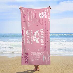 Rafaelle Graduation Gifts Microfiber Quick Dry Beach Towel for Her/Him High School/College/Degree Graduation Gift, Pool Gym Camping for Men Beach Vacation Gift (Graduation Towel-1, 31.5 x 63 in)