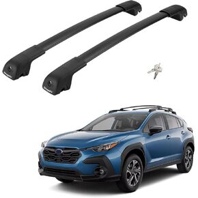BougeRV Lockable Car Roof Rack Cross Bars Compatible with Subaru Crosstrek 2018-2023 / Impreza 2017-2023, Aluminum Anti-Rust Cross Bar for Rooftop Cargo Carrier Luggage Kayak Canoe Bike Snowboard