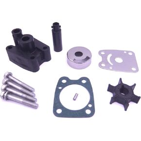 Boat Motor 6E0-W0078-00 6E0-W0078-01 6E0-W0078-02 6E0-W0078-A2 68D-WG078-00 Water Pump Repair Kit with Housing 68D-G4311-01 for Yamaha 4HP 5HP 4A 5C Outboard Engine, 96325T for Mercury Mainer