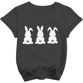 Toddler Girls Easter Shirt Easter Bunny Shirts Baby Bunny T-Shirt Girl Kids Rabbit Tops Egg Hunt Shirt Happy Easter Tee