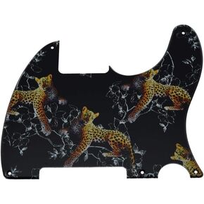 Dopro 5 Hole Tele Blank Guitar 3D Printed plastic Pickguard Scratch Plate for FD Telecaster Esquire Flower Pattern