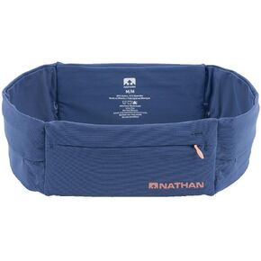 Nathan Running Belt – The Zipster Lite – Waist Pack with 2 Zippers. Bounce Free Pouch/Lightweight/Runners Fanny Pack. Fits All iPhones, Android, Samsung. for Men and Women. (Navy, XS)