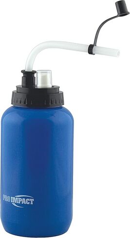 غطاء بخاخ طويل قابل للانحناء لزجاجة مياه قابلة للعصر - بلاستيك LDPE خالٍ من BPA - ترطيب البيسبول والهوكي وصالة الألعاب الرياضية MMA واليوجا والملاكمة وركوب الدراجات وكرة القدم اللينة وكرة القدم لاكروس (35.5 أونصة) (أزرق) in Kuwait