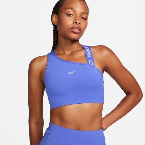 حمالة صدر رياضية غير متماثلة ذات دعم متوسط ​​للنساء من Nike (الولايات المتحدة، Alpha، XX-Large، عادي، عادي، Blue Joy/Blue Tint) in Saudi Arabia