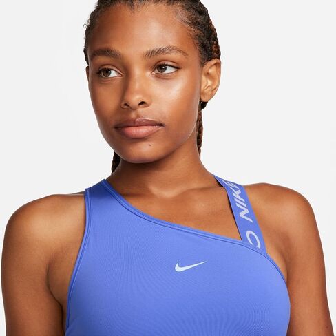 حمالة صدر رياضية غير متماثلة ذات دعم متوسط ​​للنساء من Nike (الولايات المتحدة، Alpha، XX-Large، عادي، عادي، Blue Joy/Blue Tint) in Saudi Arabia