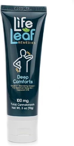 Capsaicin Cream (.1%) for Athletes - Extra Strength Fast-Acting Joint & Muscle Cream with Celadrin, Capsaicin and Menthol - Non-Greasy 3 OZ Cream by Life Leaf in Saudi Arabia