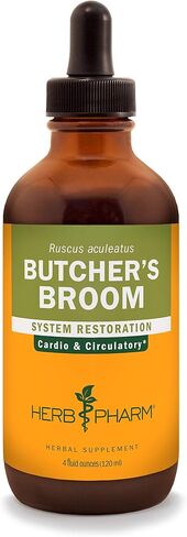 Herb Pharm Butcher's Broom Liquid ExtraCount for Cardiovascular and Circulatory Support, 1 Fl Oz in Saudi Arabia