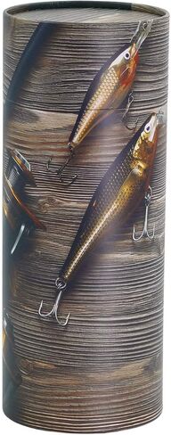 Casket Depot Memorial Collection Scattering Tube, Biodegradable Urn for Scattering Ashes, Eco Urn: Gone Fishing (Mini Memento Size Holds Up 35 Cubic Inches) in Saudi Arabia