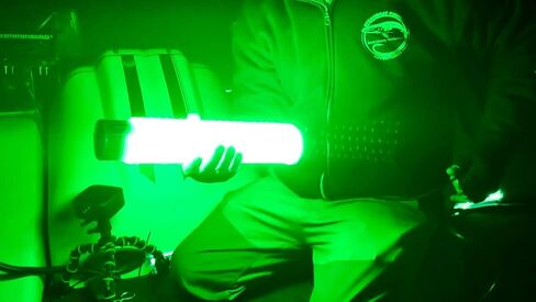 Green Blob Outdoors مصباح صيد جديد تحت الماء LED للأحواض 7500 أو 15000 لومن مع سلك طاقة 110 فولت تيار متردد 30 قدمًا أو 50 قدمًا، كرابي، سنوك، جاذب الأسماك، صنع في تكساس in Kuwait