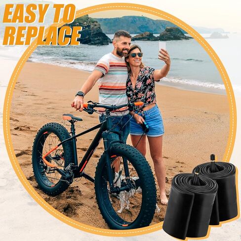 4 قطع من أنابيب الدراجة مقاس 20 × 4 بوصة، الأنبوب الداخلي للدراجة، أنبوب إطارات الدراجة، أنابيب مطاطية بوتيل مع صمام شريدر و4 قطع رافعات إطارات للطرق MTB للأطفال in Kuwait