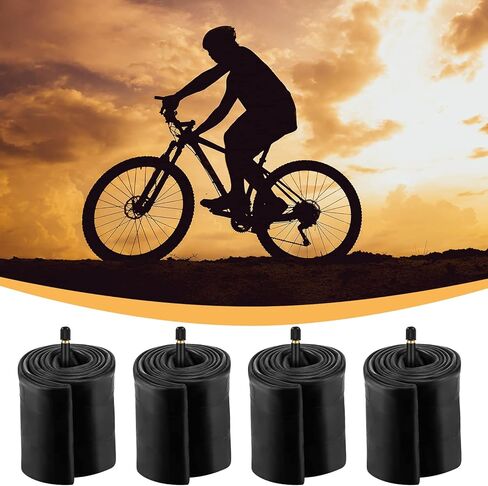 4 قطع من أنابيب الدراجة مقاس 20 × 4 بوصة، الأنبوب الداخلي للدراجة، أنبوب إطارات الدراجة، أنابيب مطاطية بوتيل مع صمام شريدر و4 قطع رافعات إطارات للطرق MTB للأطفال in Kuwait