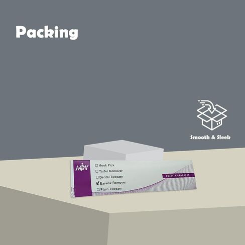 مزيل شمع الأذن الاحترافي من إم جيه دبليو مصنوع من الفولاذ المقاوم للصدأ - منظف كوريت الأذن لإزالة ري الأذن، أداة تنظيف الأذن الصحية القابلة لإعادة الاستخدام للبالغين والأطفال in Kuwait