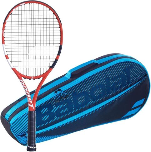 Babolat Boost Strike Strung Tennis Racquet bundled with an RH3 Club Essential Tennis Bag in Your Choice of Color in Saudi Arabia