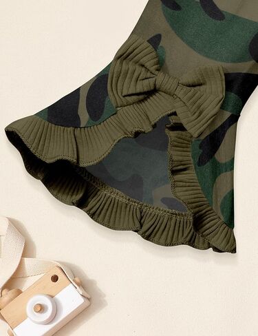 Von kilizo ملابس طفلة ملابس أطفال زهرية للفتيات نفخة طويلة الأكمام مضلع رومبير مضيئة بانت مجموعات طفل أطقم ملابس للفتيات in Kuwait