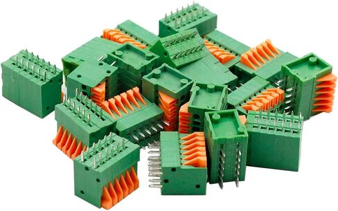 KF141V 12P(2 x 6Pin) 2.54 مم نوع الربيع من نوع PCB كتل طرفية موصل أخضر - (20 قطعة) in Saudi Arabia