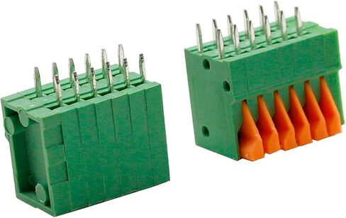 KF141V 12P(2 x 6Pin) 2.54 مم نوع الربيع من نوع PCB كتل طرفية موصل أخضر - (20 قطعة) in Saudi Arabia