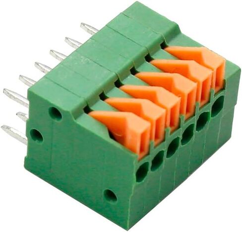 KF141V 12P(2 x 6Pin) 2.54 مم نوع الربيع من نوع PCB كتل طرفية موصل أخضر - (20 قطعة) in Saudi Arabia