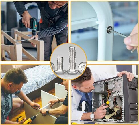 160Pcs #8-32 UNC Stainless Steel Button Head Hex Socket Cap Bolts Screws Nuts Assortment Kit- #8-32x 1/4" 5/16" 3/8" 1/2" 5/8" 3/4" 7/8" 1" in Kuwait