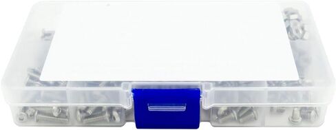 160Pcs #8-32 UNC Stainless Steel Button Head Hex Socket Cap Bolts Screws Nuts Assortment Kit- #8-32x 1/4" 5/16" 3/8" 1/2" 5/8" 3/4" 7/8" 1" in Kuwait