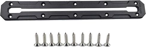 Kayak Track Mount Low Profile Nylon Kayak Rail Track | Kayak Fishing Accessories, 6/9/12 inch(1/2 pack) (9 inch(2pack)) in Saudi Arabia