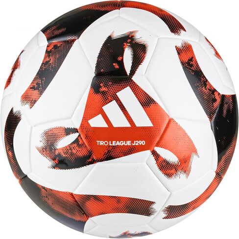 adidas Tiro League J290 Ball HT2424, Unisex, Soccer Ball, White/Black/Team Solar Orange, 5 in Saudi Arabia