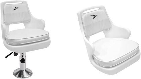 Wise 8WD015-6-710 Standard Pilot Chair with Adjustable Height Pedestal and Seat Slide,White in Saudi Arabia