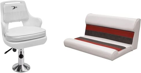 Wise 8WD015-6-710 Standard Pilot Chair with Adjustable Height Pedestal and Seat Slide,White in Saudi Arabia