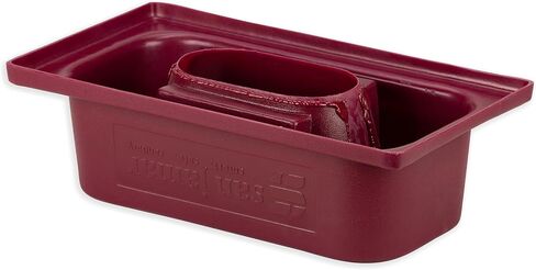 San Jamar KA3244 Katchall Rugged Round Retriever for 32 and 44 Gallon Waste Cans, Red in Saudi Arabia