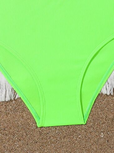 OYOANGLE Girl's 2 Piece Heart Print Bikini Swimsuit Spaghetti Strap Criss Cross Tankini Bathing Suits in Saudi Arabia