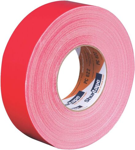 Shurtape PC 622 Heavy Duty Premium Grade Stucco Duct Tape, Protects Windows and Doors During Stucco Application, 48mm x 55 Meters, Black, 1 Roll (145083) in Saudi Arabia