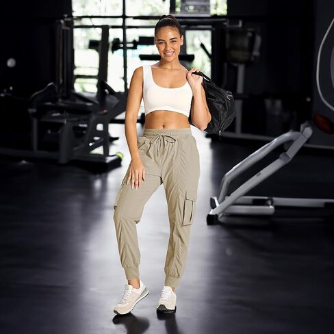 smawell Women Cargo Hiking Pants Lightweight Travel Joggers for Women Summer in Saudi Arabia