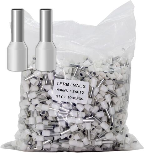 Fidioto AWG18 1000pcs Wire Ferrules Terminals, AWG18 Terminal Connector Wire Insulated Cord Pin Ends Terminals for Electric, Industrial, Chemical Industry, Power Control System, etc. in Saudi Arabia