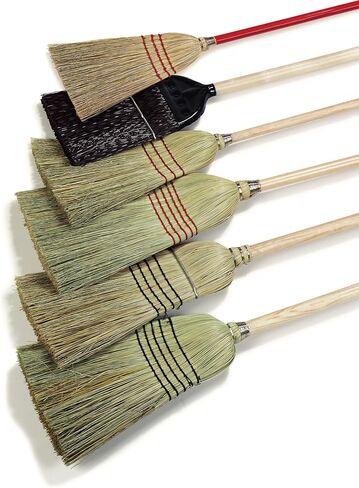 Carlisle FoodService Products 4135067 Commercial Corn Broom with Solid Wood Handle, 12" Wide (Case of 12) in Saudi Arabia