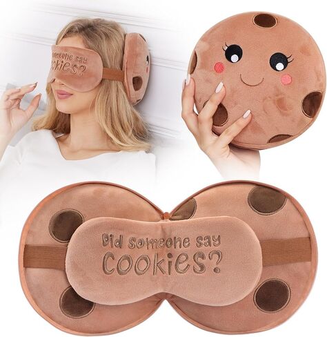 2-in-1 Compact Zippered Travel Pillow Sleep Mask - Comfy Support with One Size Fits Most, Ideal for Travel, Road Trips, or Relaxing at Home (Sloth) in Saudi Arabia