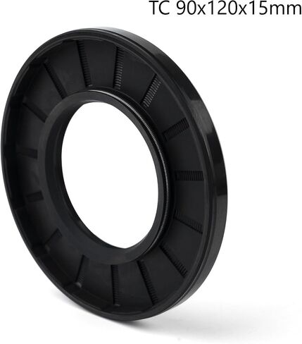XiKe Oil Shaft Seal, Lip Seals, TC 90x120x12mm Nitrile Rubber Cover Double Lip with Spring, Oil Seals for Bearing Shafts,Rotating Shafts,etc., Black Pack of 1 in Saudi Arabia